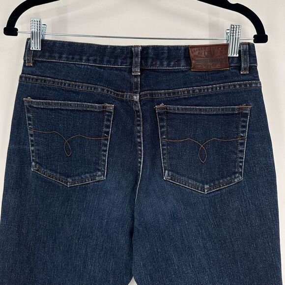 Vintage Y2K Ralph Lauren Women's Classic Bootcut Jeans Medium Wash Size 8 Preppy - Picture 9 of 11